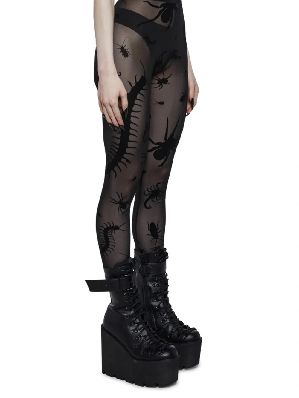 Goth Punk Dolls Kill Spider Mesh Velvet Trickz N Treatz Set 🕷️ - Picture 4 of 5